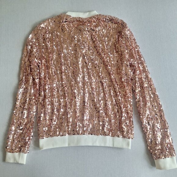 NWT Anna Kaci Sequined Bomber Jacket Full Zip Size XL/2X Evening Wear Night Out - Picture 8 of 9
